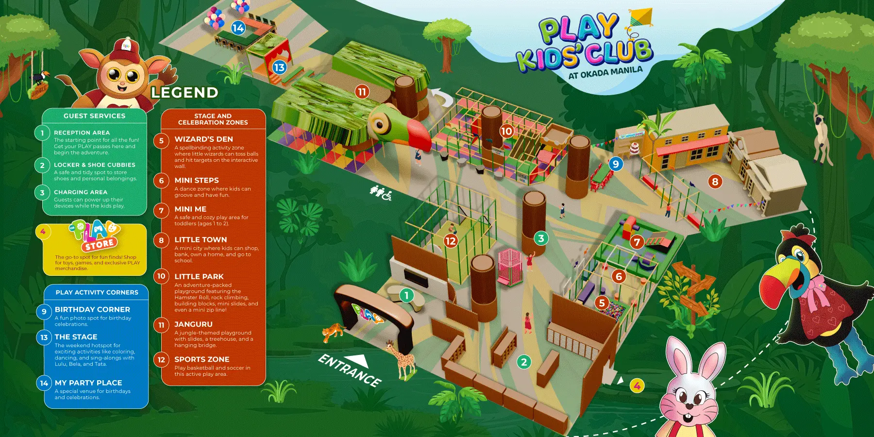 PLAYキッズクラブマップ